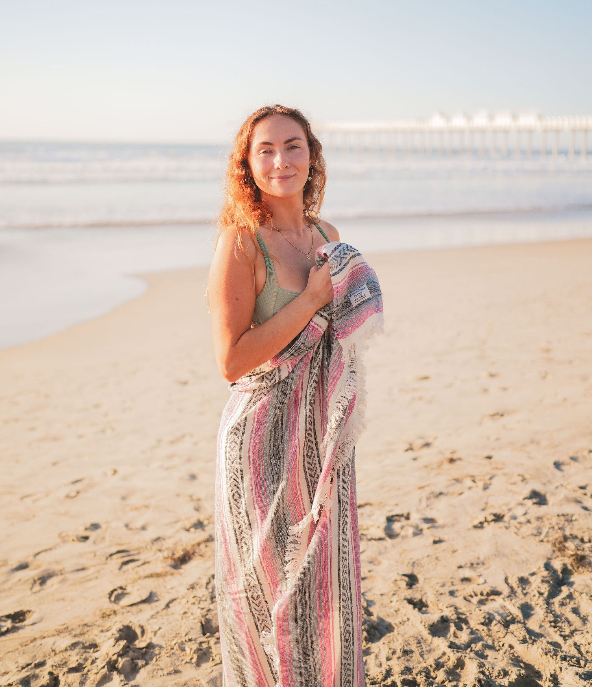 Mexican Turkish Cotton Throw Blanket for Home and Outdoor Use - Love Salve 