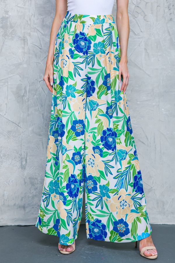 FLORAL IN THE WORLD WOVEN PANTS Flying Tomato