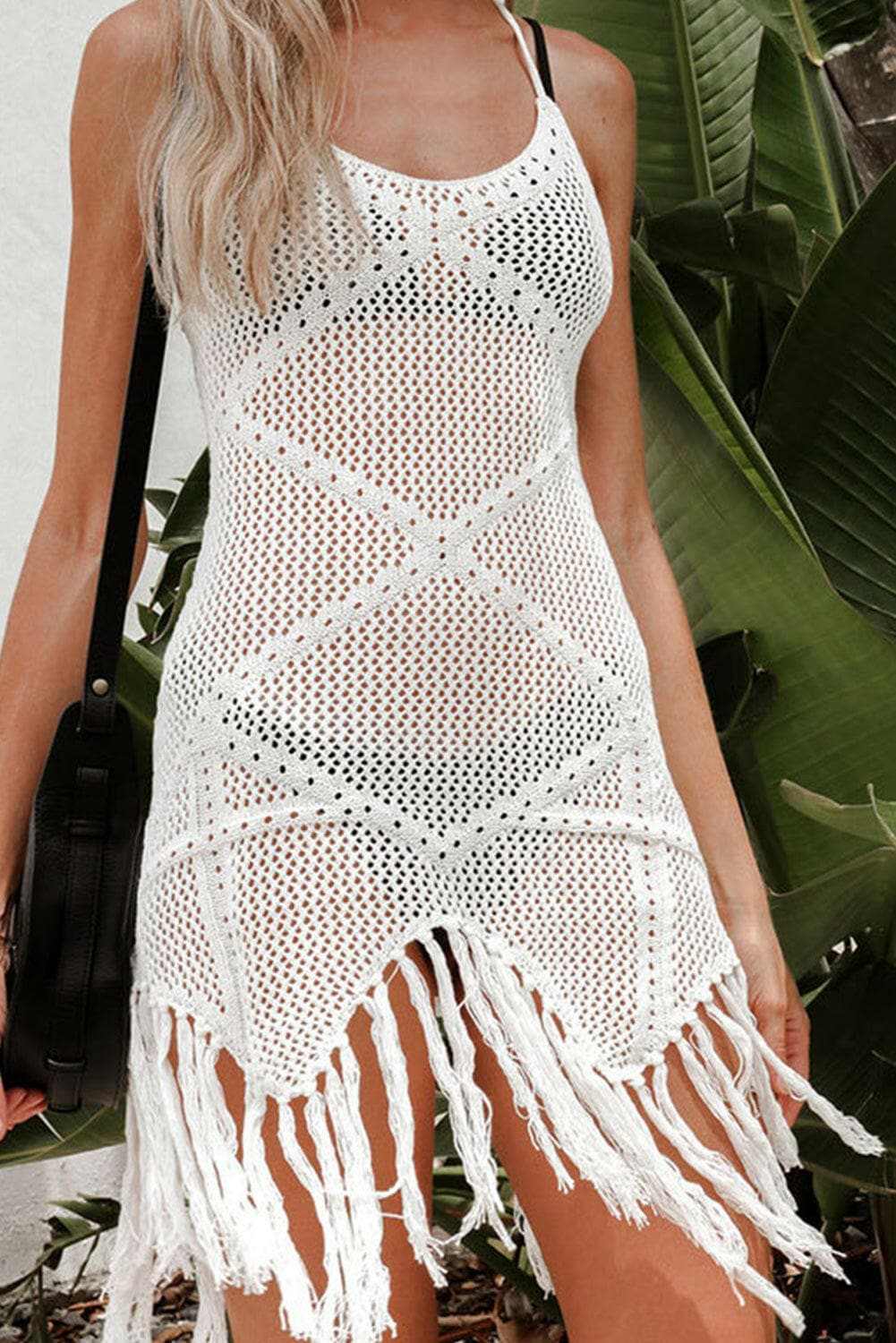 Tassel openwork beach dress - Love Salve 