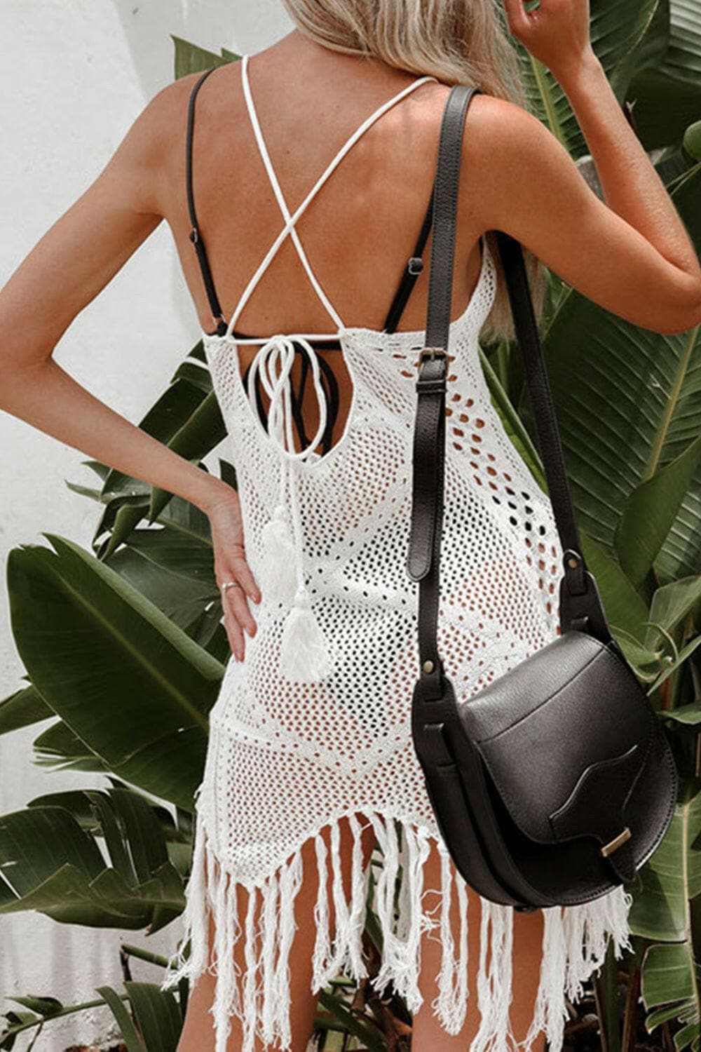 Tassel openwork beach dress - Love Salve 