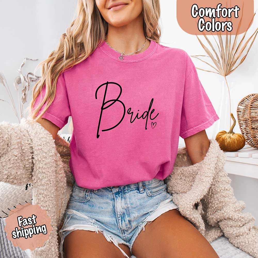 Team Bride Comfort Colors Shirts Bachelorette Gift for Bride Adorb Custom Tees