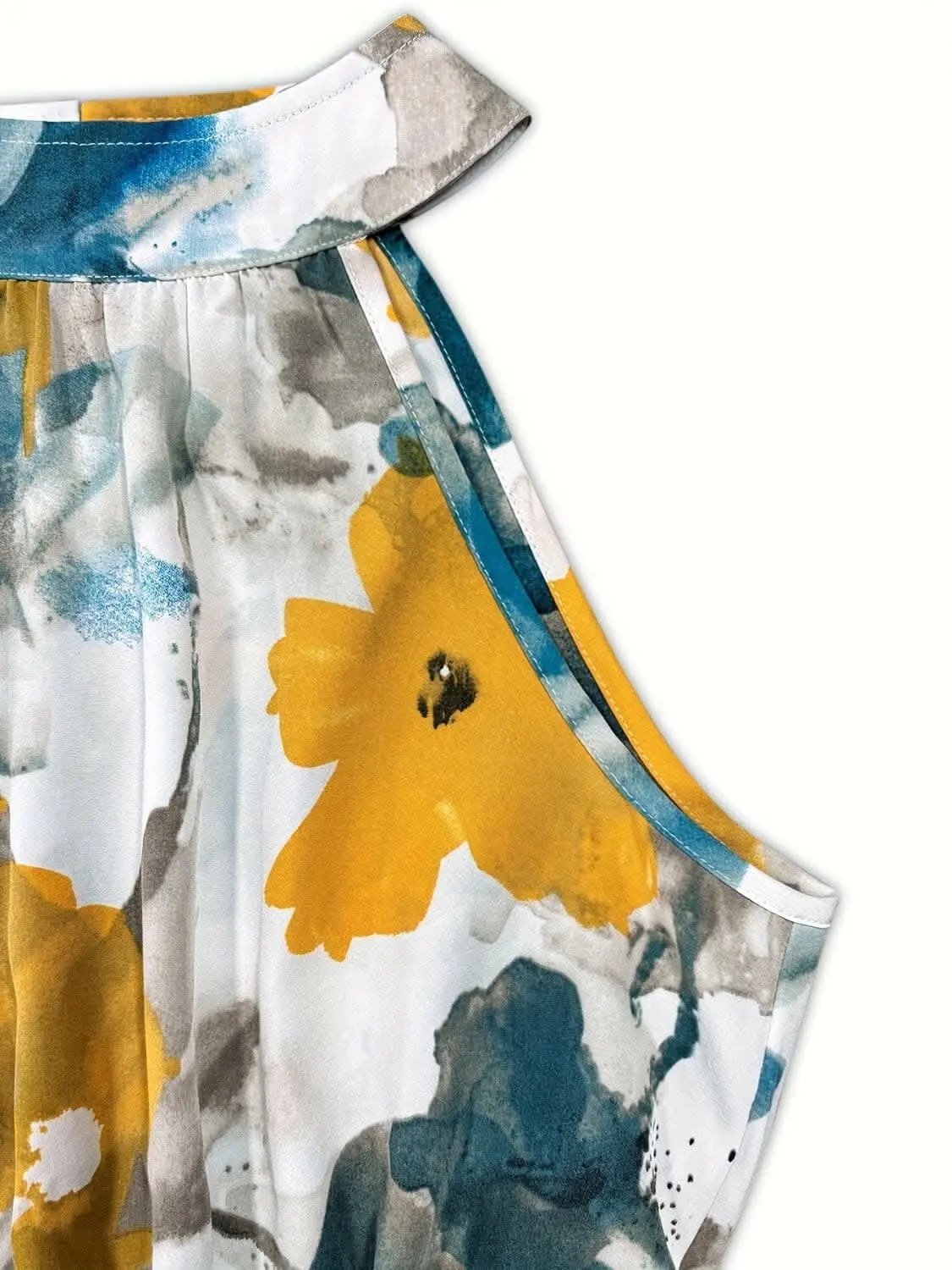 Tiered mock neck dress - elegant style - Love Salve 