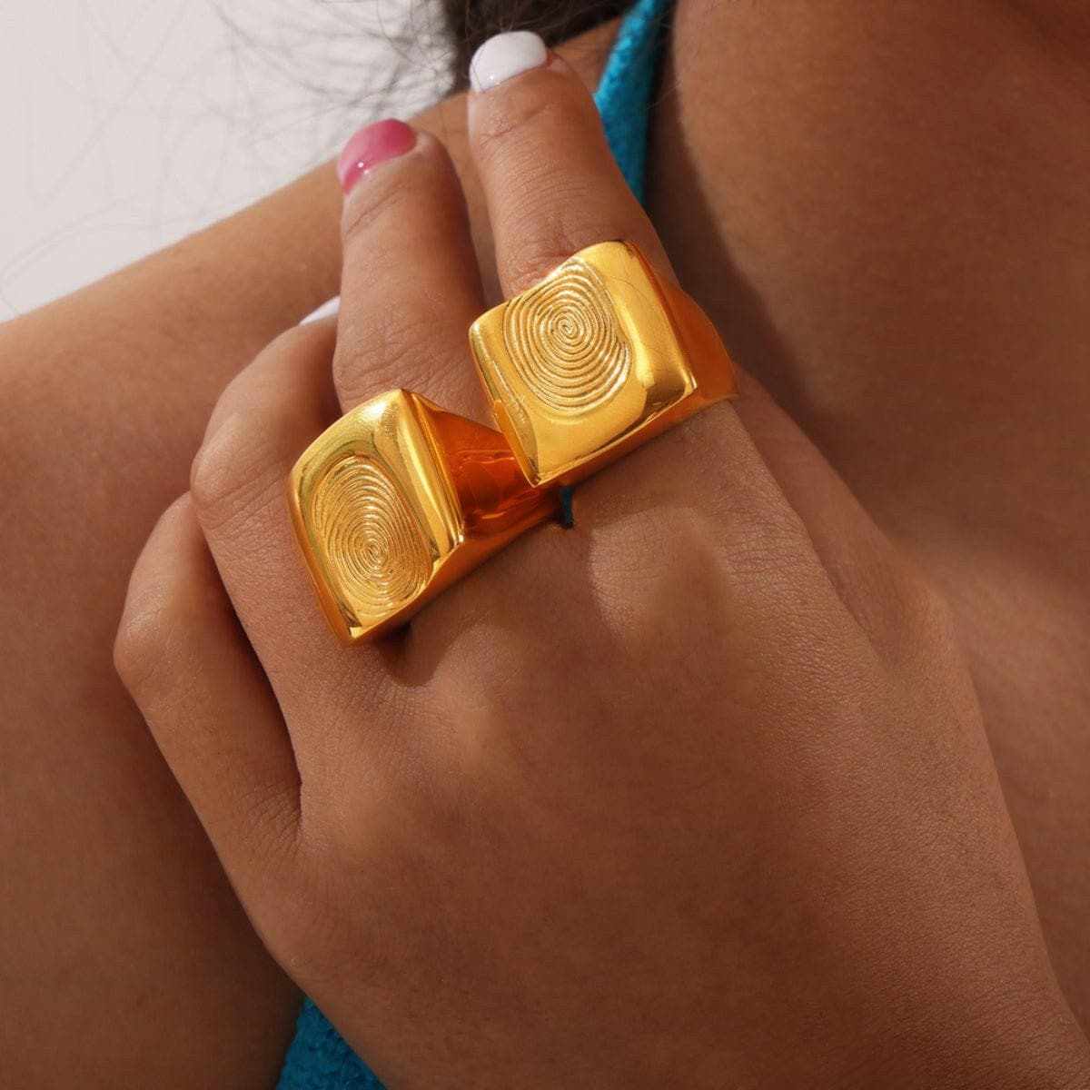 Titanium steel fingerprint ring - Love Salve 