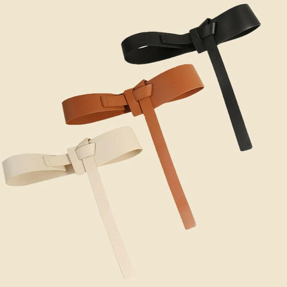 Trendy adjustable knot pu belt - Love Salve 