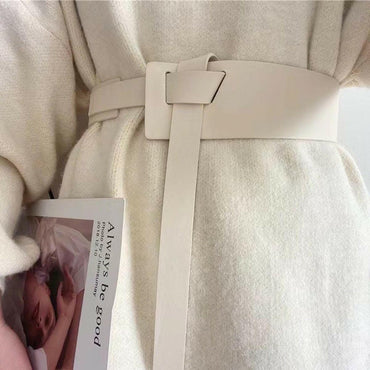 Trendy adjustable knot pu belt - Love Salve 