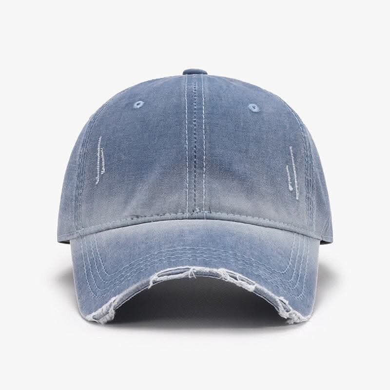 Trendy distressed cotton cap - Love Salve 