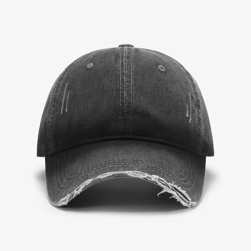 Trendy distressed cotton cap - Love Salve 