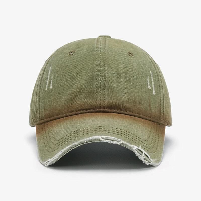 Trendy distressed cotton cap - Love Salve 