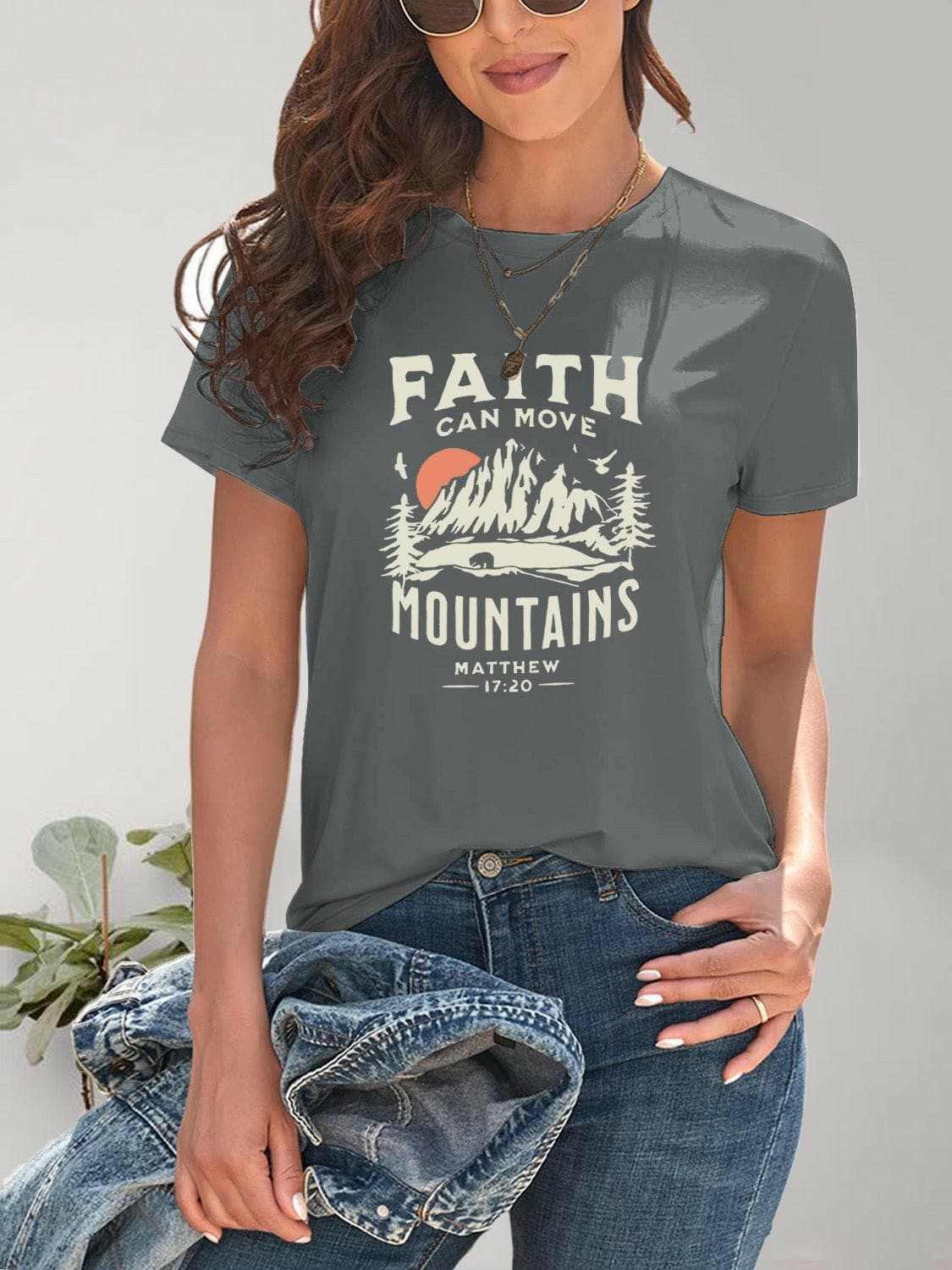Trendy graphic tee for casual style - Love Salve 
