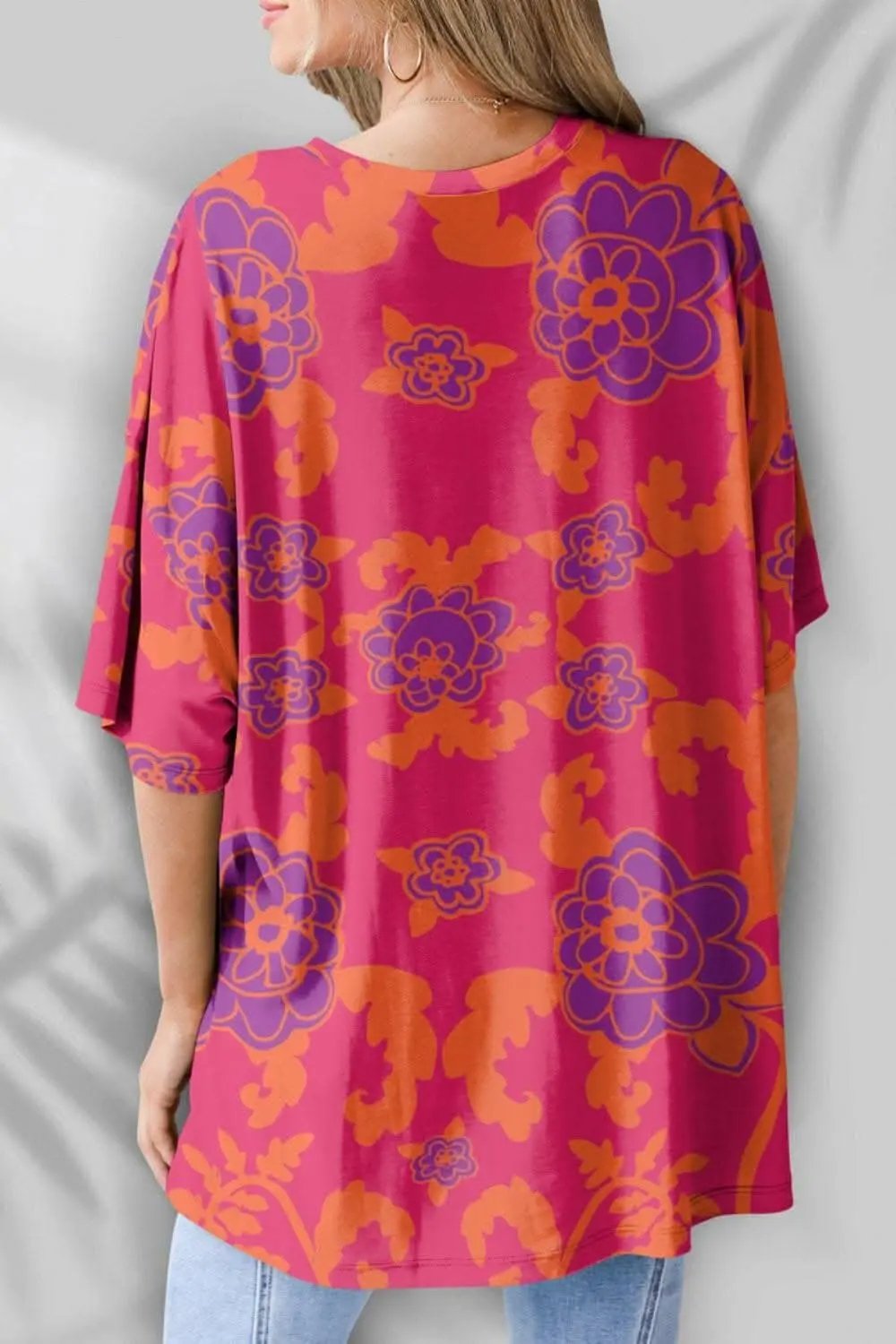 Trendy printed short sleeve tee - Love Salve 