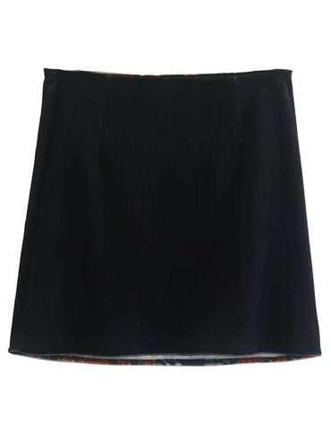 Trendy zipper detail mini skirt - Love Salve 