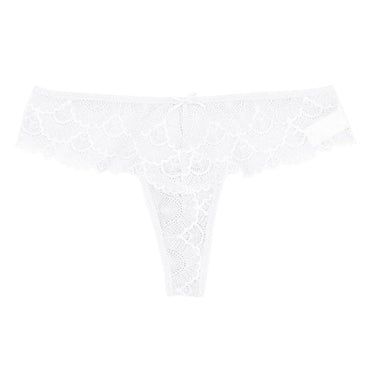 Luxe lace low-rise thongs, nylon