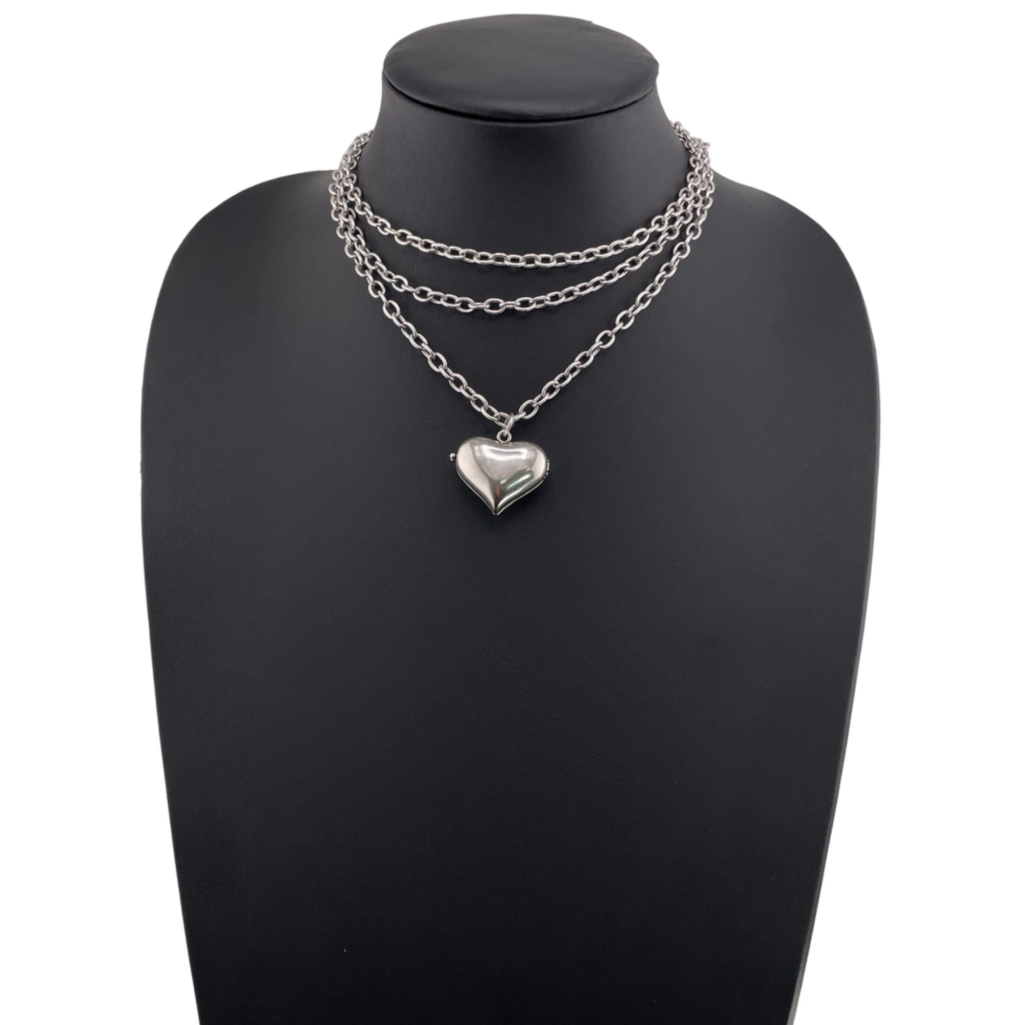 Take a Deep Breath and Let That Shit Go Heart Locket Essential Necklace Katia Designs