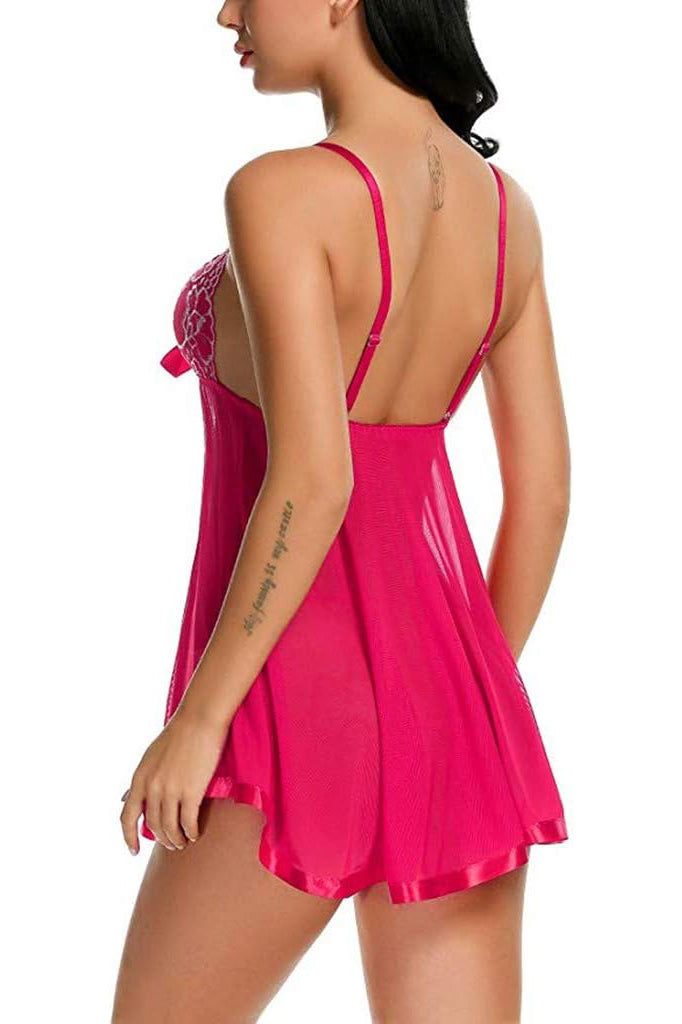 3wishes: Lace Babydoll - Flirty Mesh