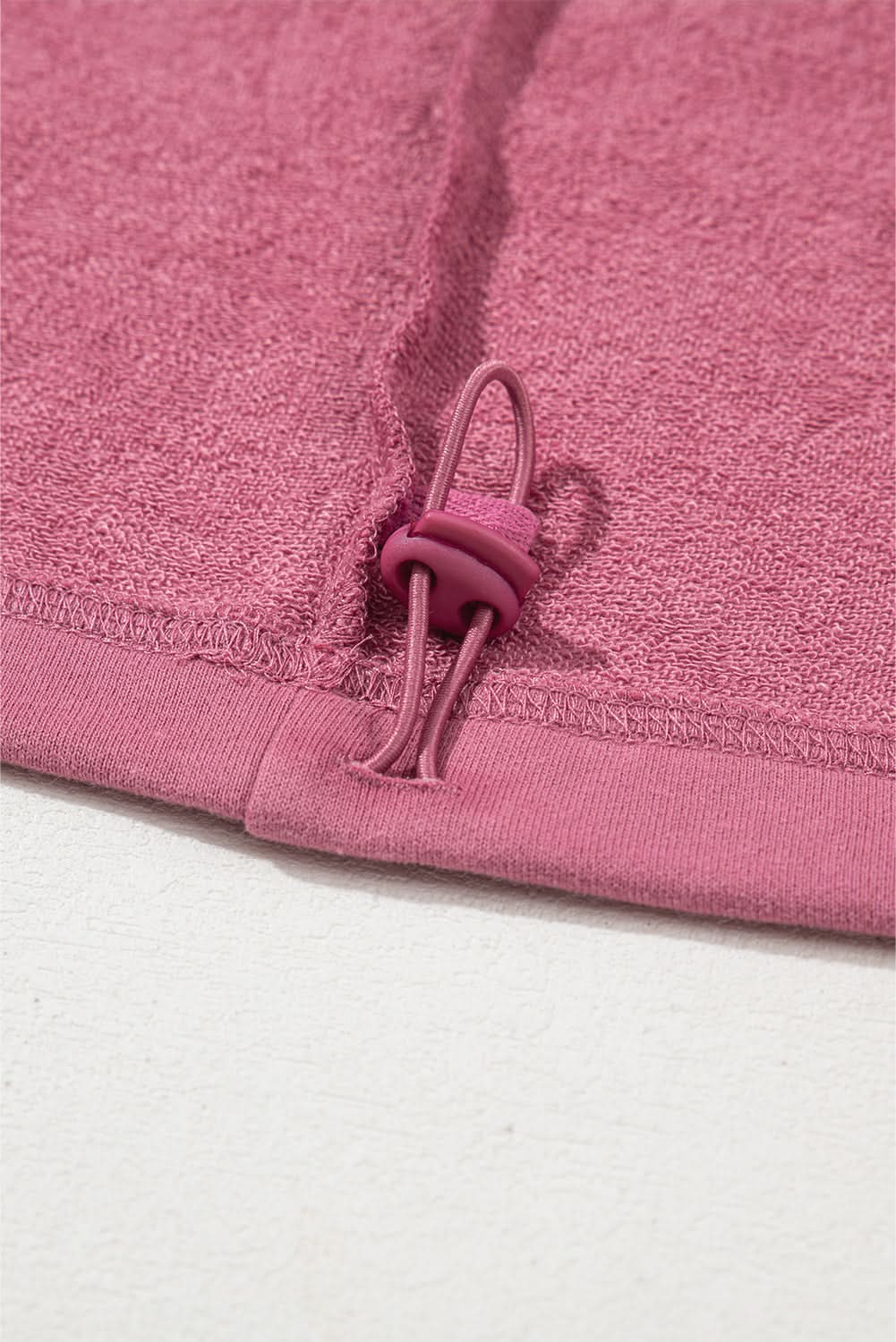 Valerian Solid Kangaroo Pocket Half Zipper Oversized Hoodie 