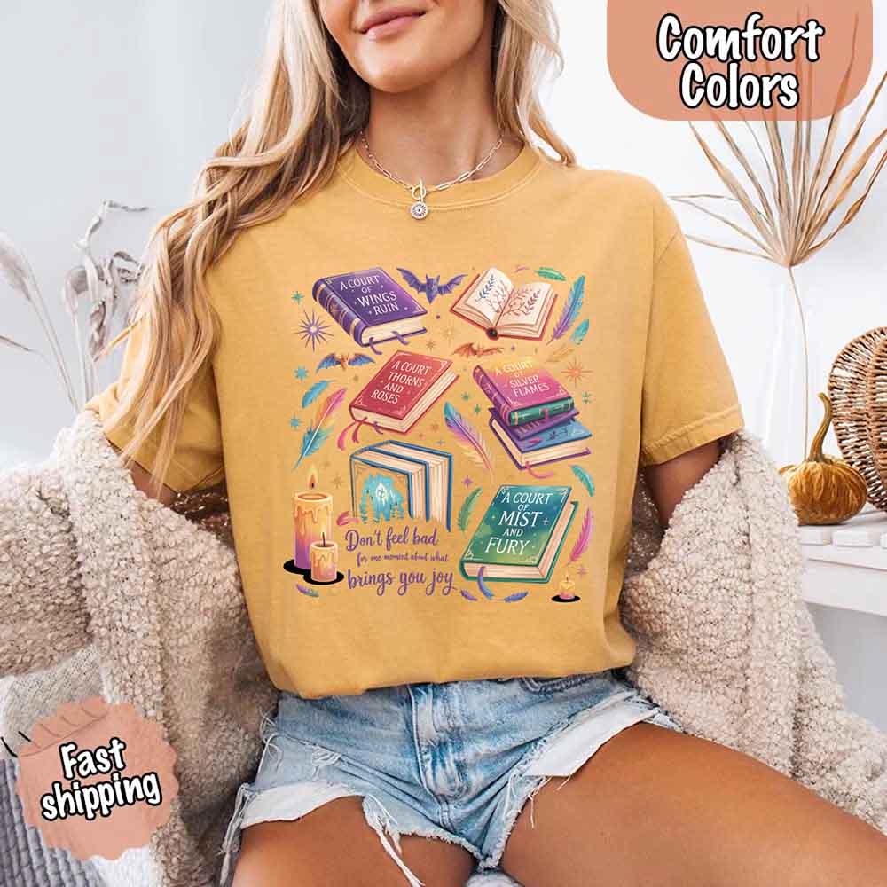 Velaris Book Lover Tee – Comfort Colors Bat Boys SJM Gift Adorb Custom Tees