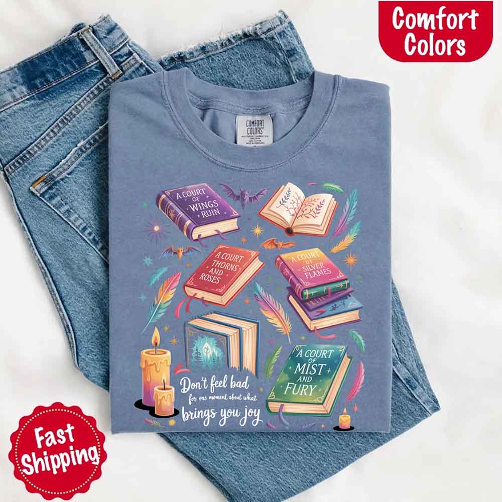 Velaris Book Lover Tee – Comfort Colors Bat Boys SJM Gift Adorb Custom Tees