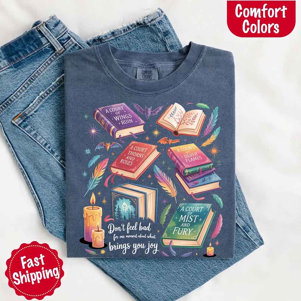 Velaris Book Lover Tee – Comfort Colors Bat Boys SJM Gift Adorb Custom Tees