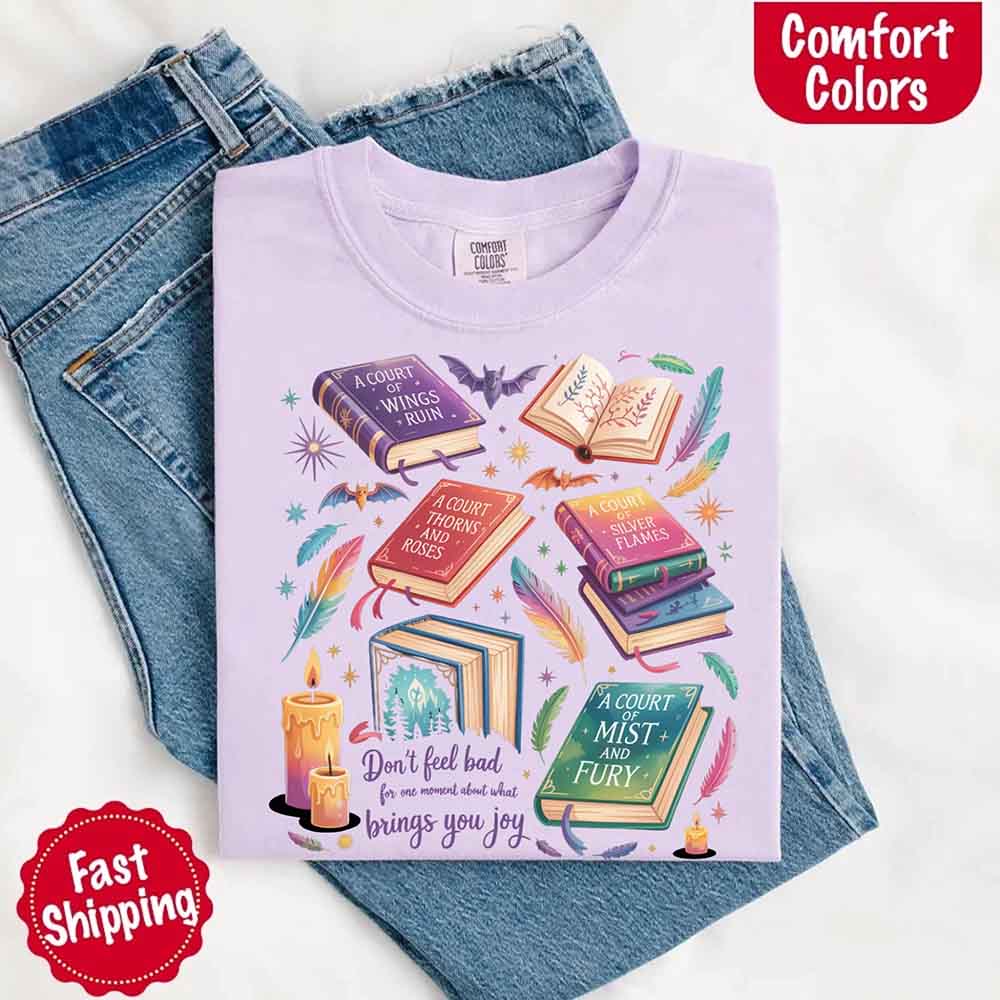 Velaris Book Lover Tee – Comfort Colors Bat Boys SJM Gift Adorb Custom Tees