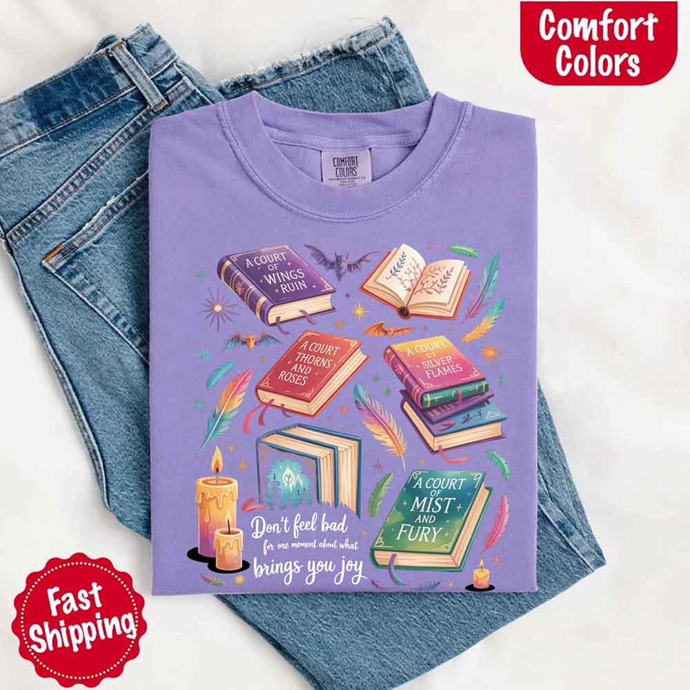 Velaris Book Lover Tee – Comfort Colors Bat Boys SJM Gift Adorb Custom Tees