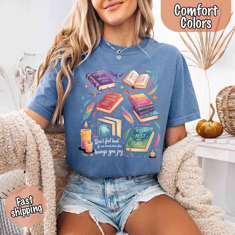 Velaris Book Lover Tee – Comfort Colors Bat Boys SJM Gift Adorb Custom Tees