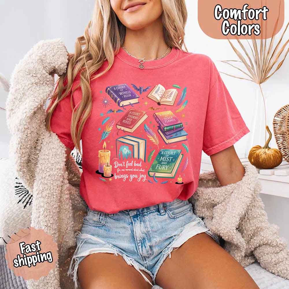 Velaris Book Lover Tee – Comfort Colors Bat Boys SJM Gift Adorb Custom Tees