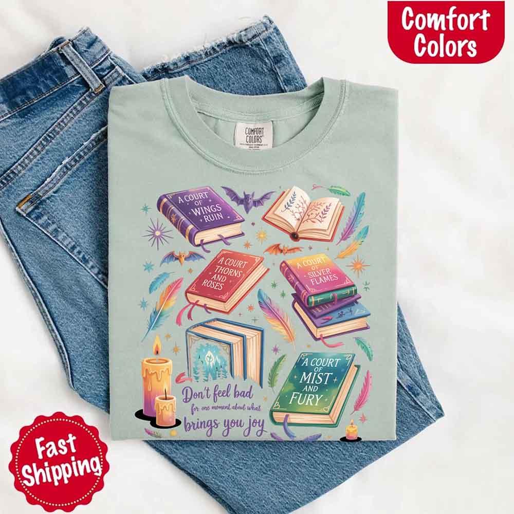 Adorb Custom Tees Velaris Book Lover Tee, styled for a casual look, ideal for ACOTAR and SJM book lovers.