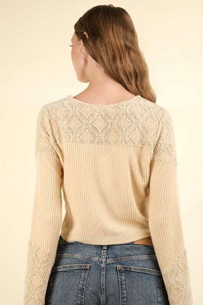 Very J lace detail crop top - Love Salve 