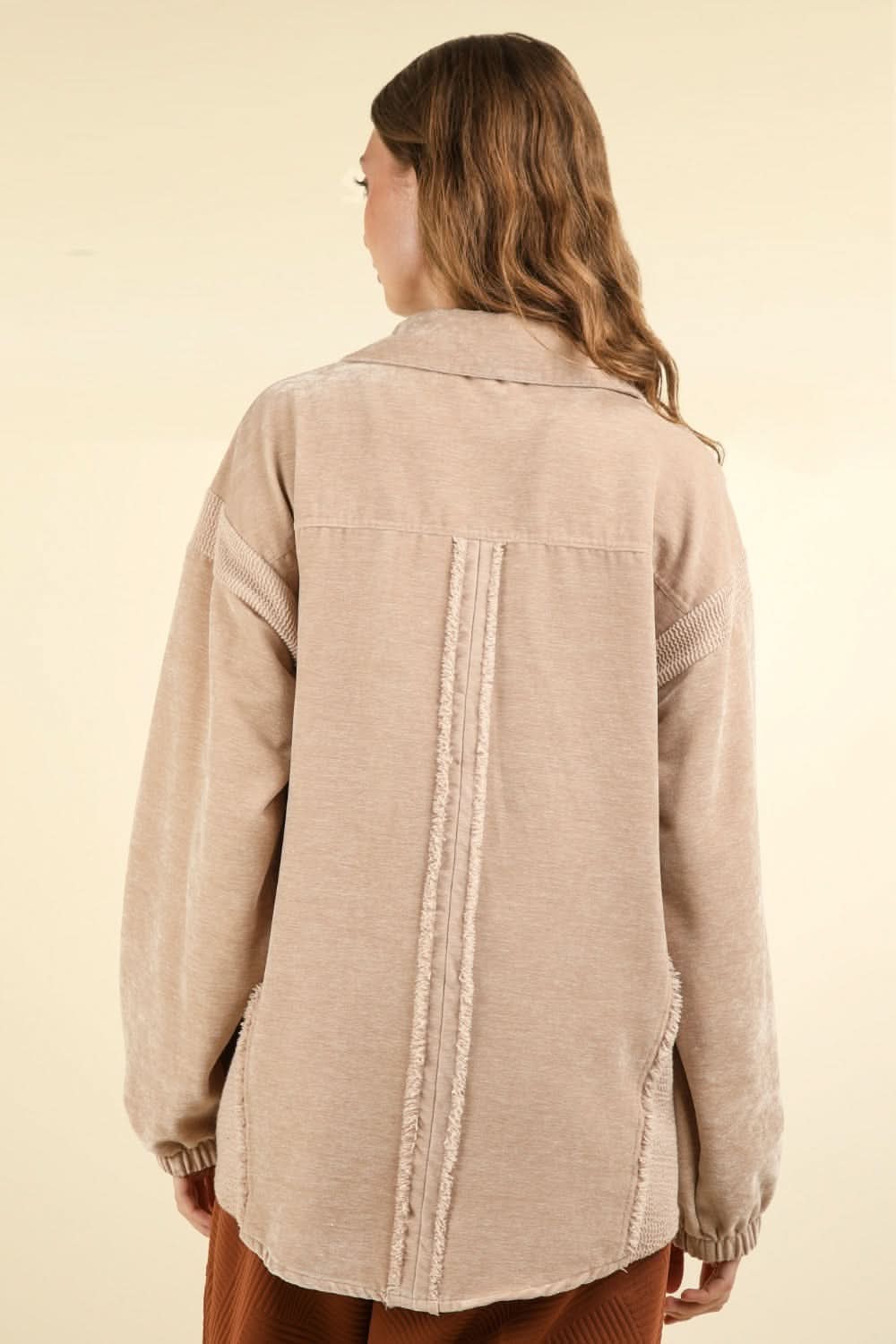 Very J mixed media shacket - Love Salve 