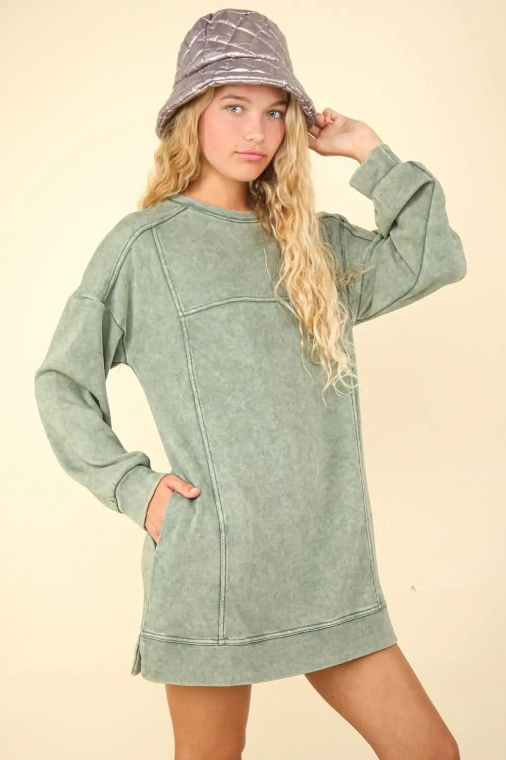 Very J oversized mineral dress - Love Salve 