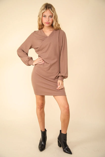 Very J ruched bodycon dress - Love Salve 