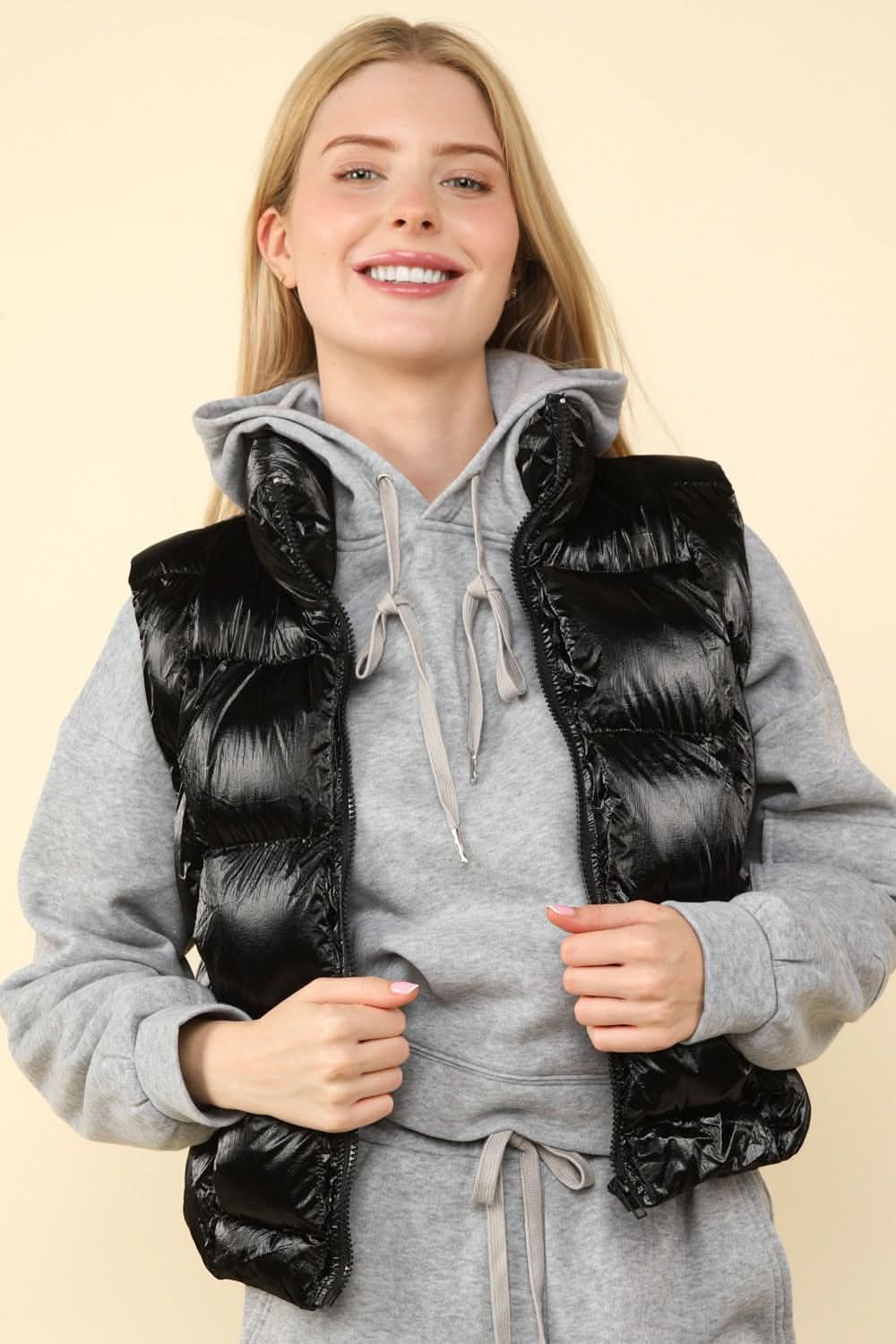 Very J shiny metallic vest - Love Salve 