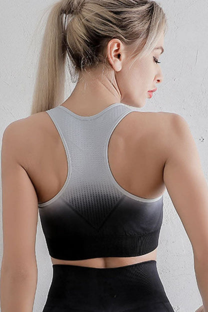 Vibrant gradient sports bra - no underwire - Love Salve 
