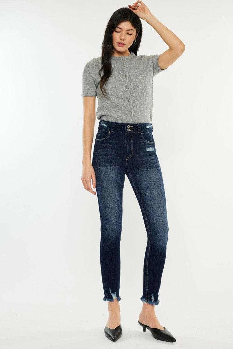 Vintage charm high waist jeans by Kancan - Love Salve 