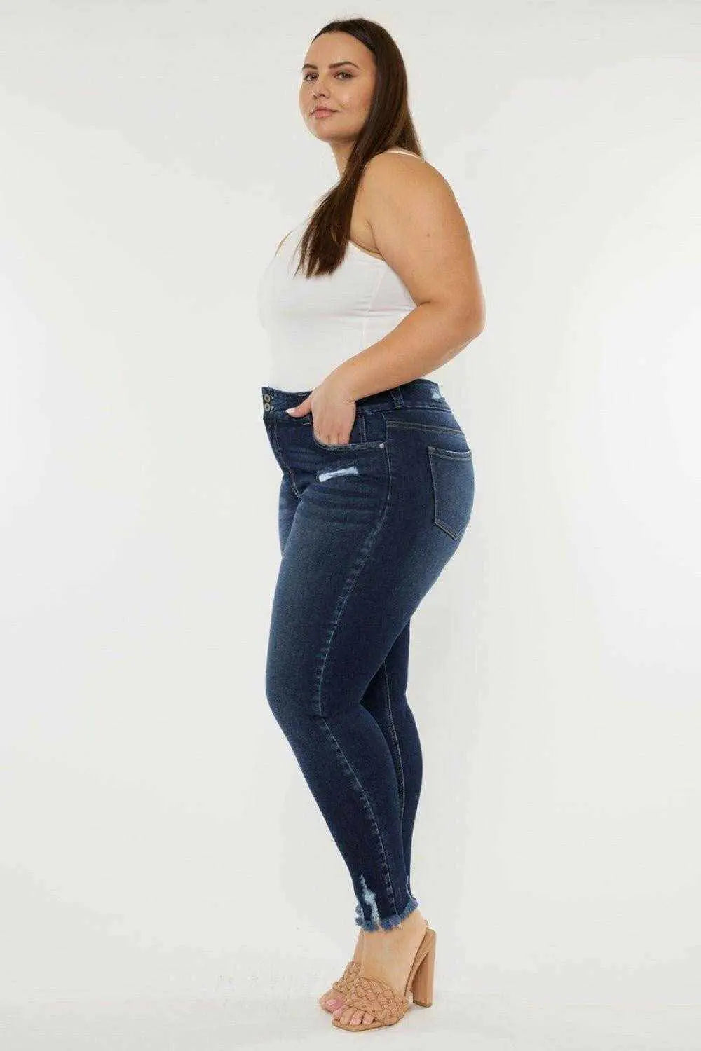 Vintage charm high waist jeans by Kancan - Love Salve 