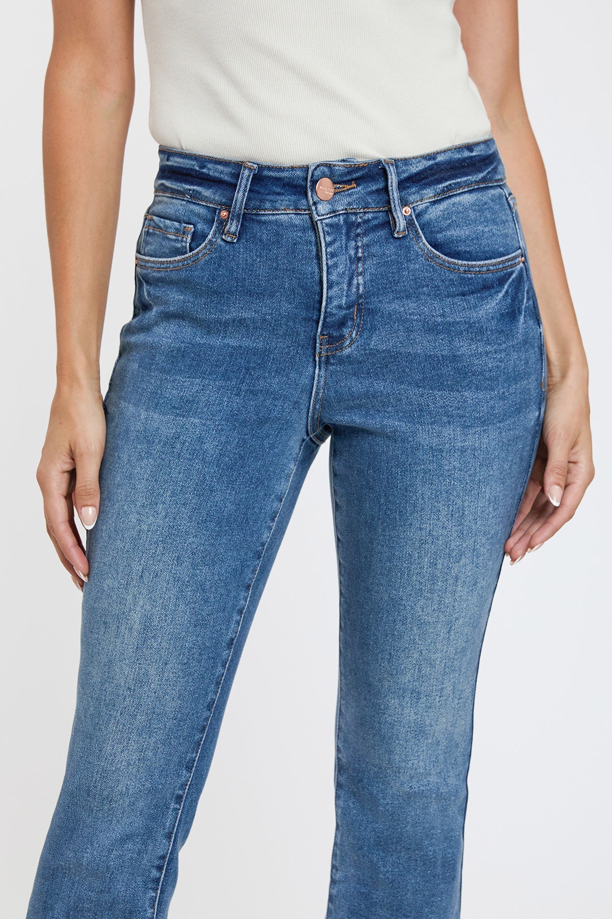 YMI JEANS Women's Premium Stretch Bootcut - Side View