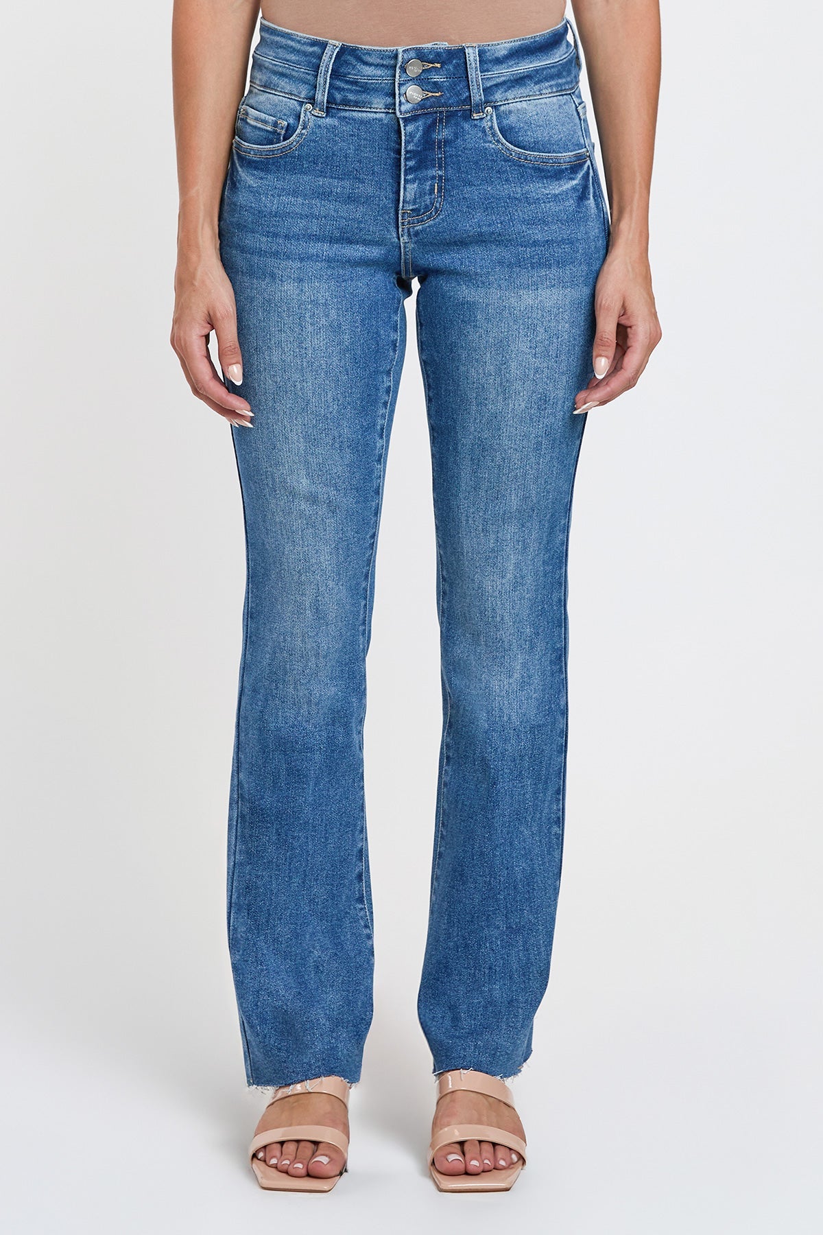 YMI JEANS Women's Premium Stretch Bootcut - Close Up