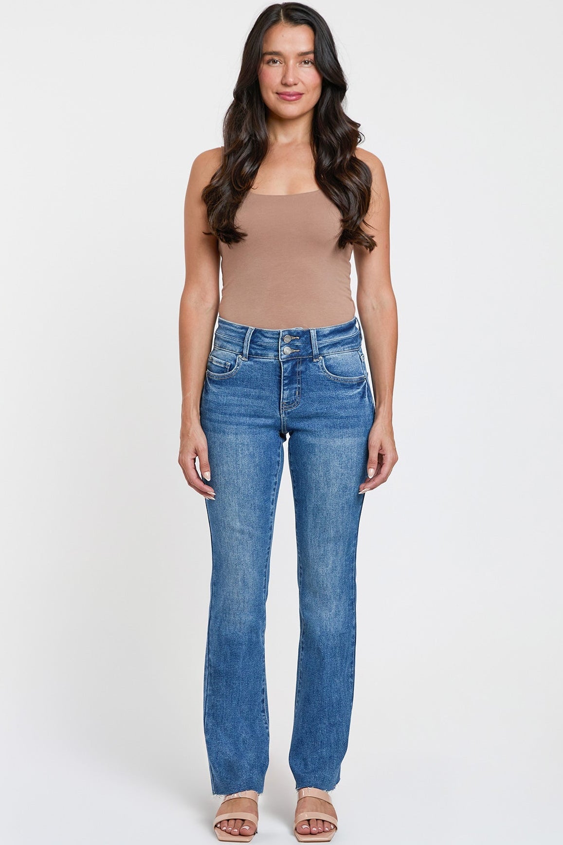 YMI JEANS Women's Premium Stretch Bootcut - Detail View