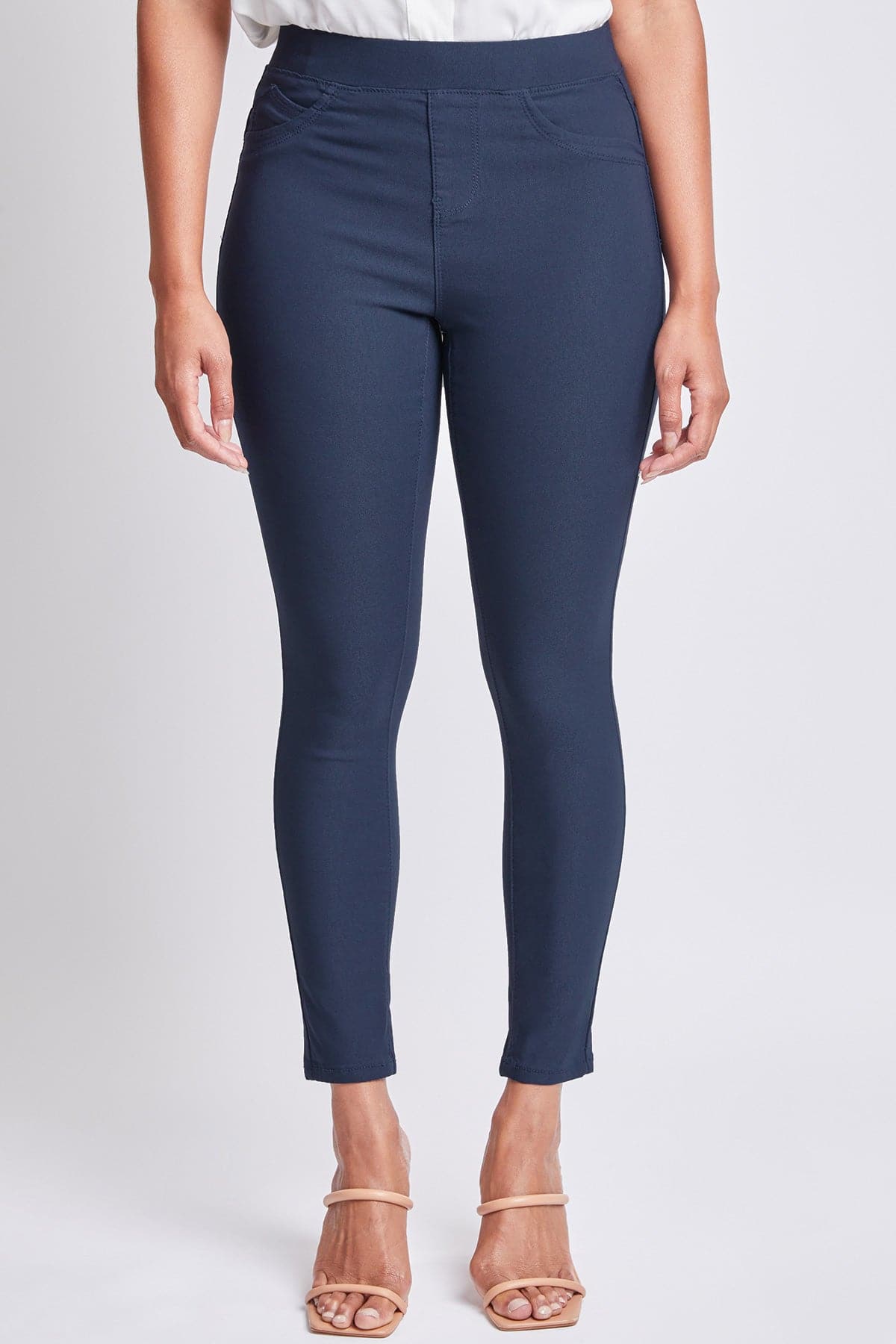 Pants Women's Hyperstretch Mid Rise Jegging, Navy