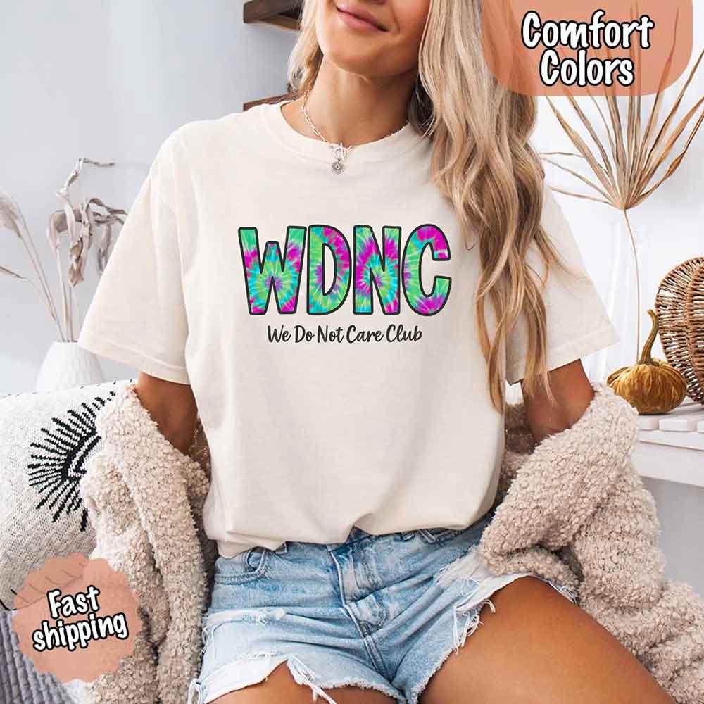 Adorb Custom Tees' We Do Not Care Club vintage unisex t-shirt. A soft, garment-dyed Comfort Colors graphic tee for a relaxed
