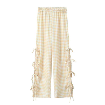 Side Tie Bow Pants