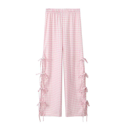 Side Tie Bow Pants