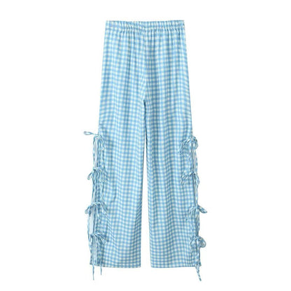 Side Tie Bow Pants