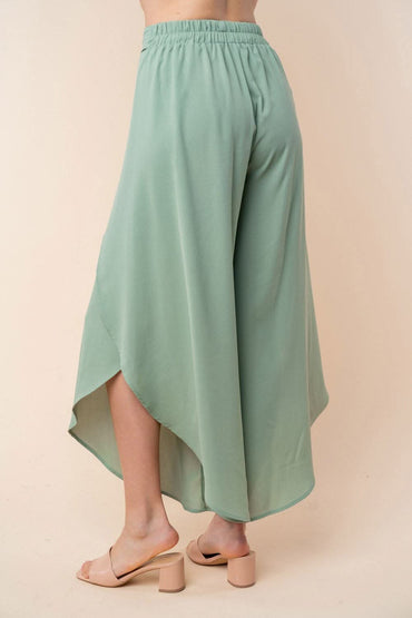 White Birch High Waisted Woven Pants - Love Salve 