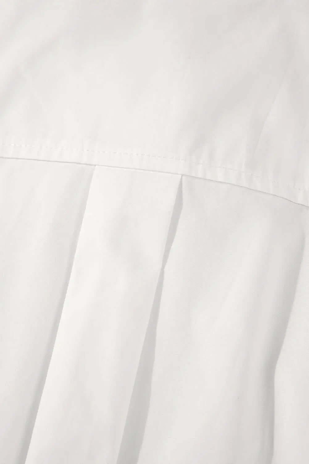 White Lace Crochet Trim Turn Down Collar Buttoned Shirt - Love Salve 