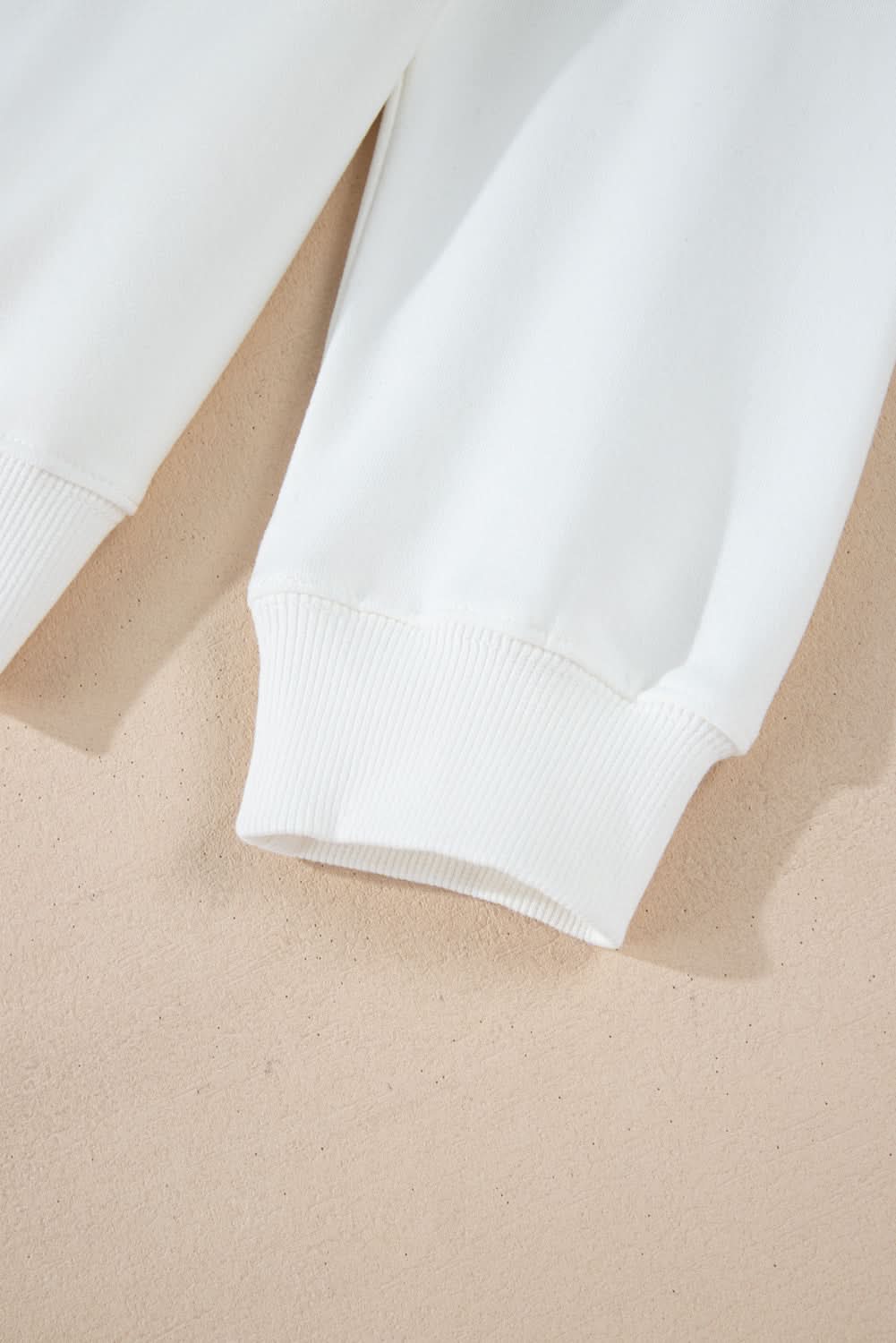 White MERRY Graphic Pullover Sweatshirt - Love Salve 