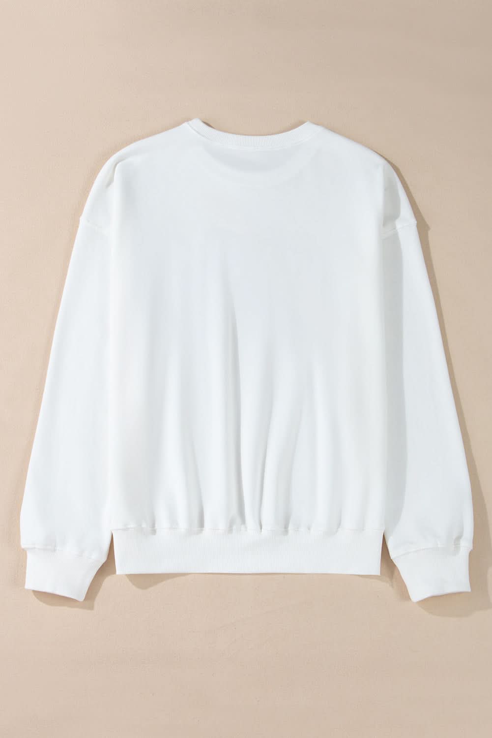 White MERRY Graphic Pullover Sweatshirt - Love Salve 