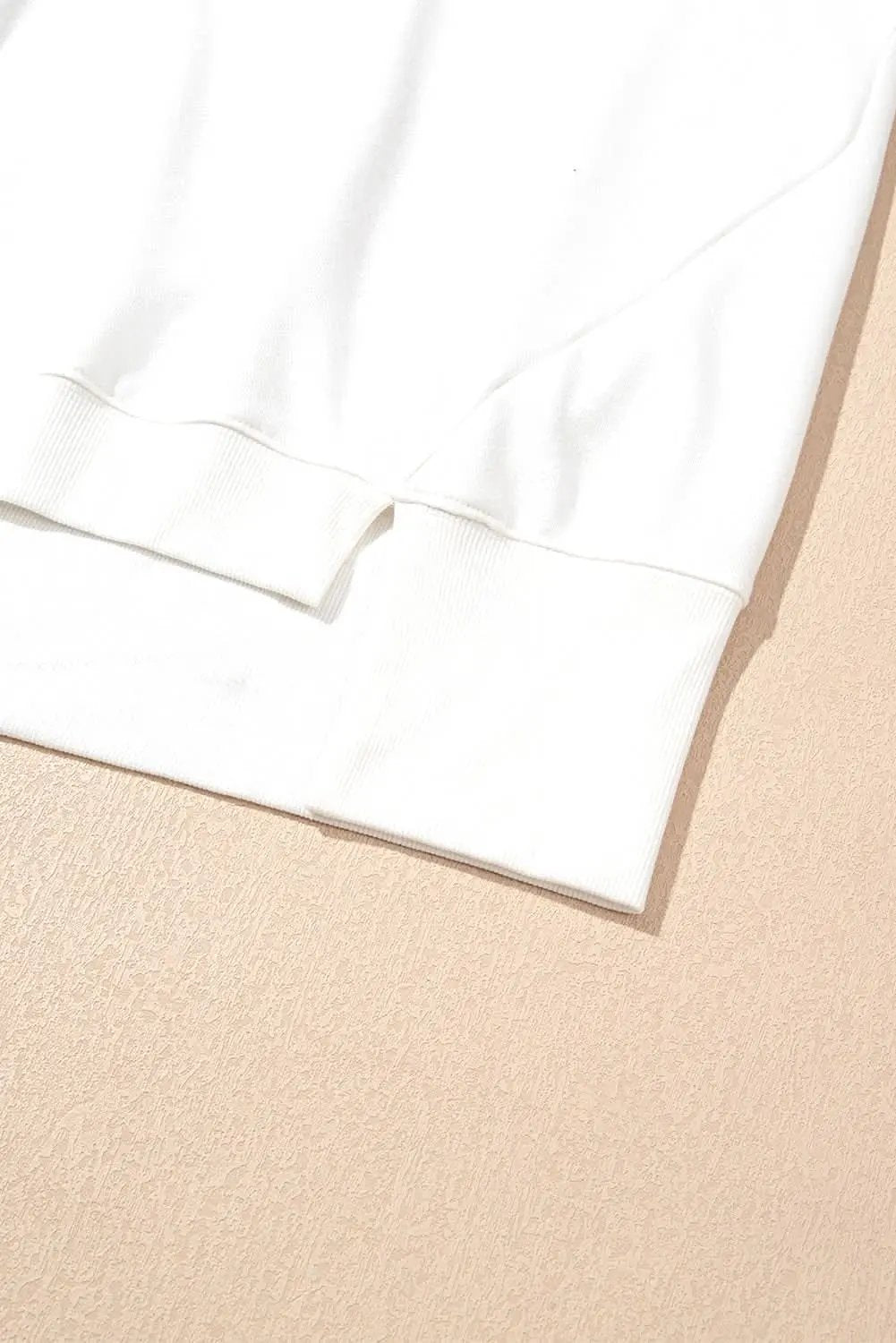 White Sequin Bowknot High Low Oversize Sweatshirt - Love Salve 