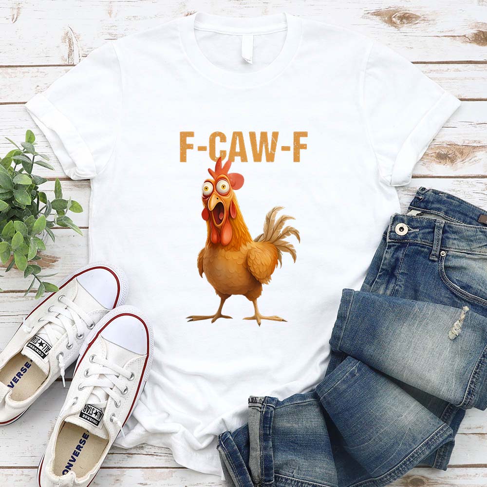 Funny F-Caw-F Rooster Unisex T-Shirt Adorb Custom Tees