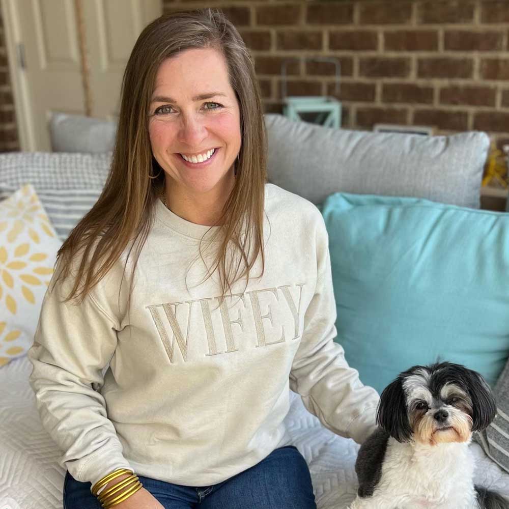 Embroidered “Wifey” Sweatshirt – Cozy Crewneck Perfect Gift for Her Adorb Custom Tees